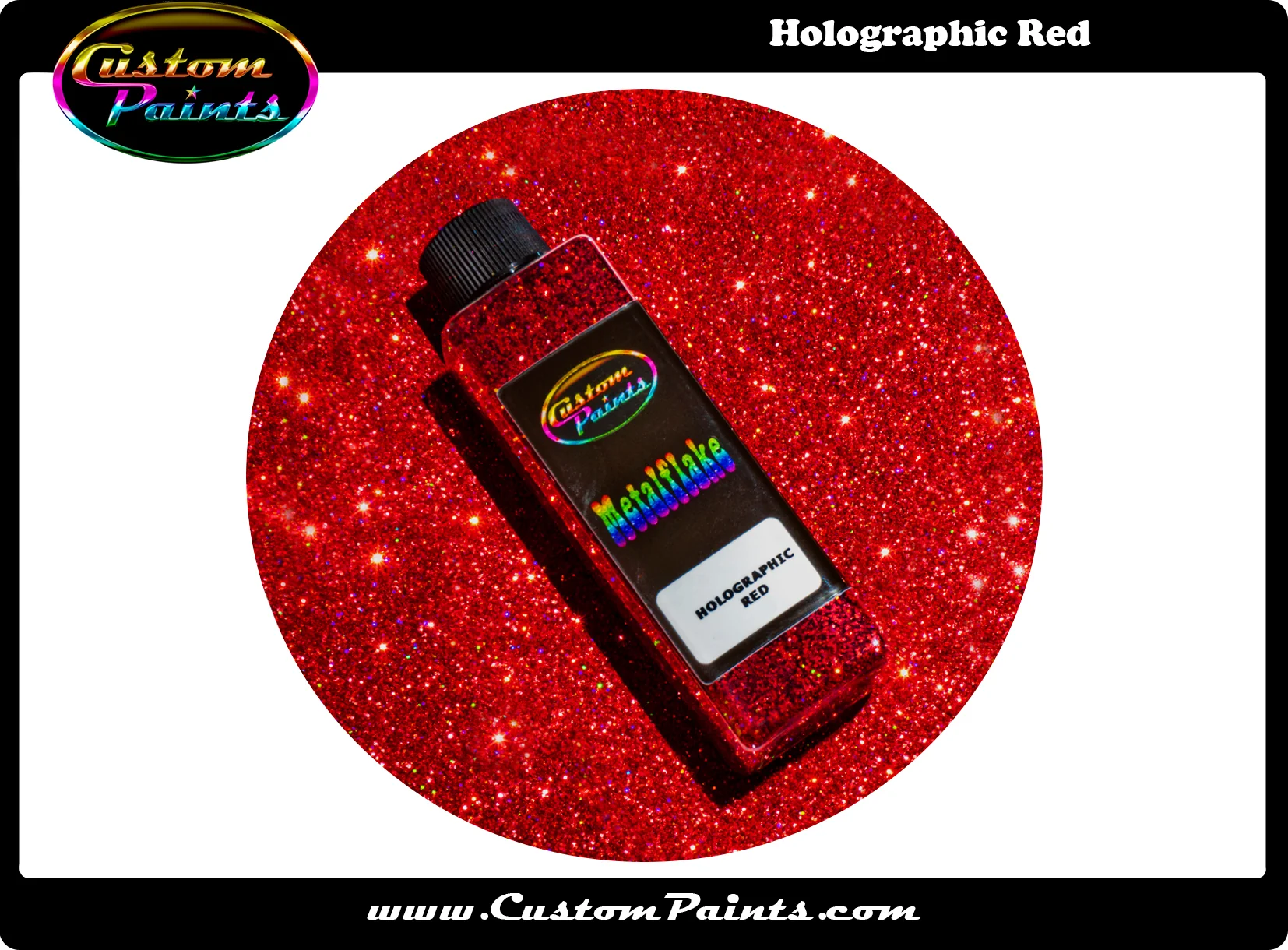 Holographic Flake - Red