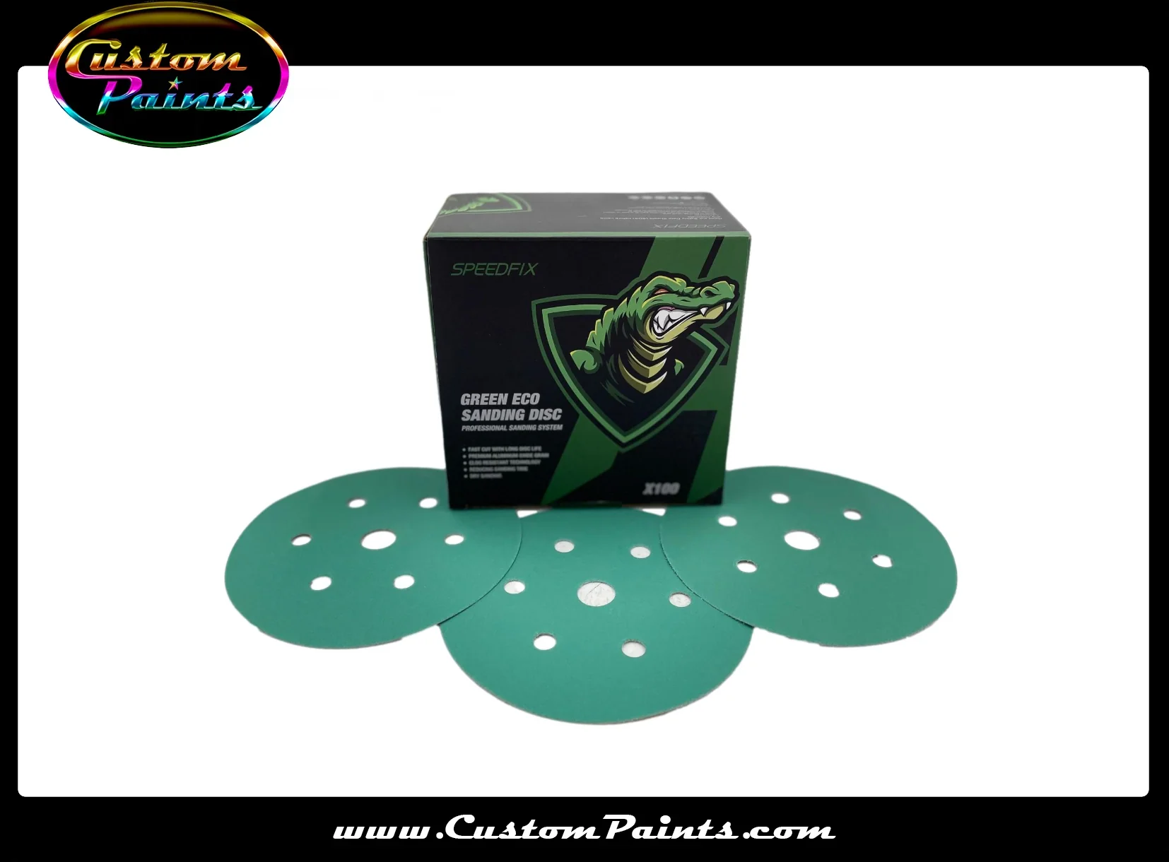Abrasive: 150mm Speedfix Green Eco Sanding Disc